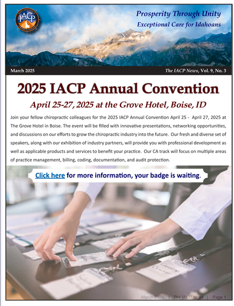 IACP News March 2025 cover Image