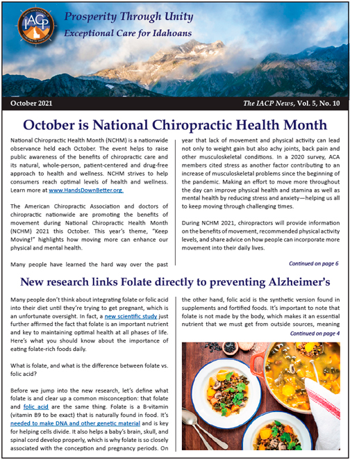 IACP News October cover Image