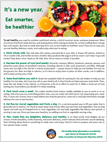 It's a new year, eat smarter be healthier